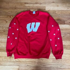 Red Sweatshirt with White Stars